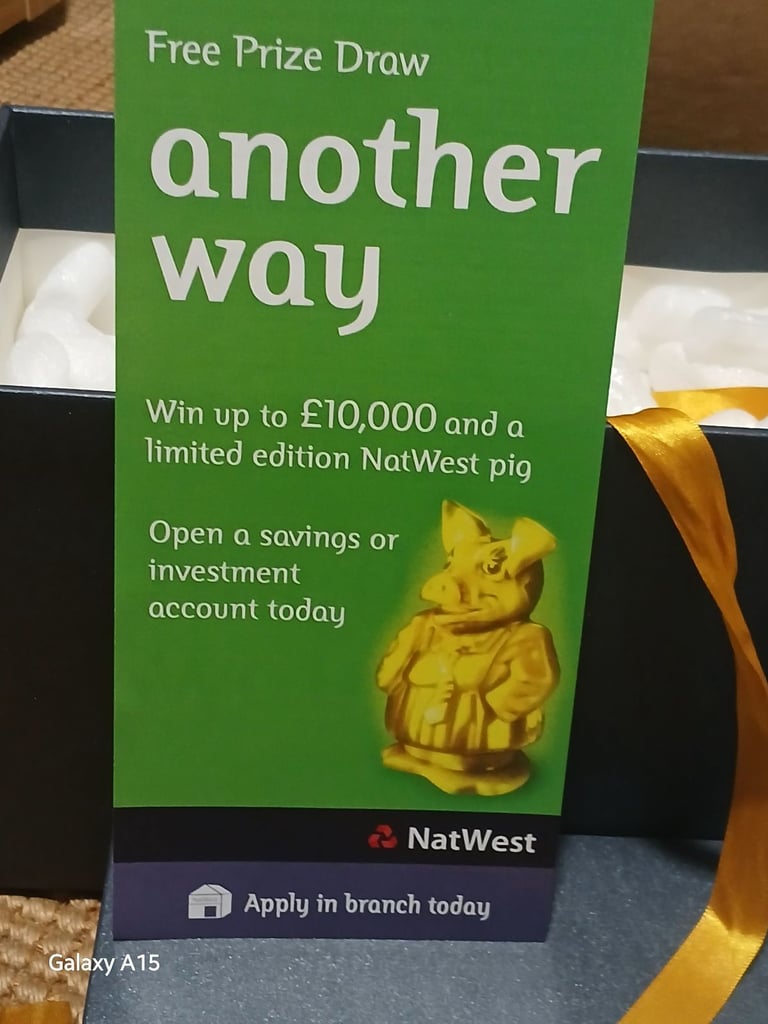 NatWest Gold Pig ANNABELLE 2007 Limited Edition 