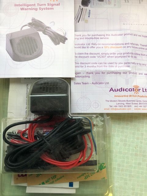 Audicator intelligent audible turn signal system kit. Box opened but never fitted