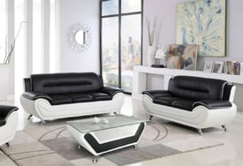 Free delivery 3 and 2 Seater Faux Leather Carol Sofa Set Available in Different Color Options