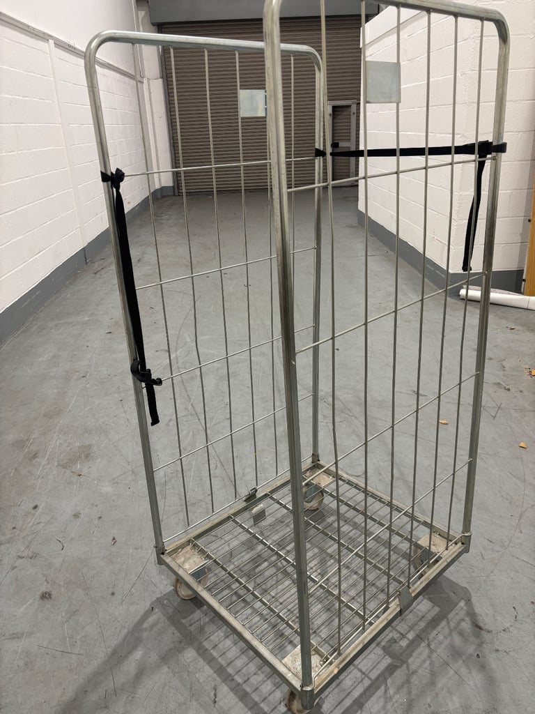 2 sided metal cage trolley