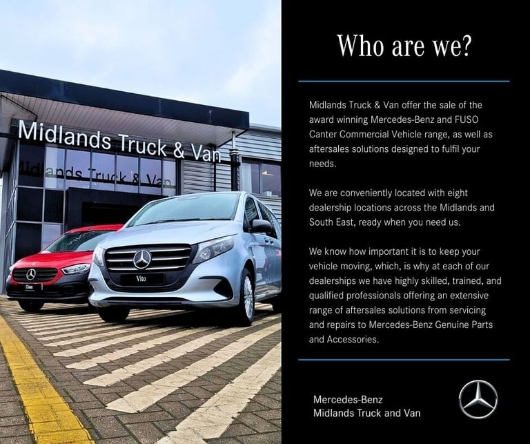 2021 Mercedes-Benz Vito 110CDI Progressive Panel Van FWD L2 Eu6 102 PANEL VAN Diesel Manual