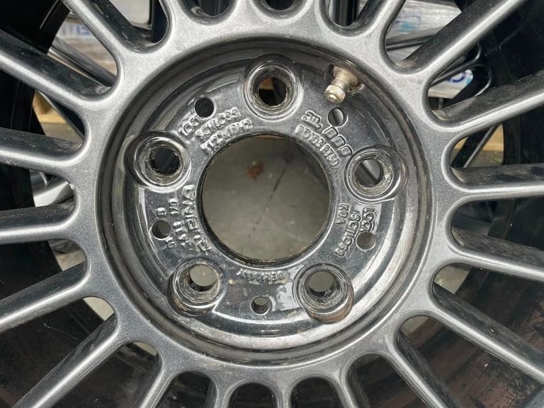 Genuine Alpina 18” staggered alloys E46 fitment Fresh powdercoat All caps and keys present 