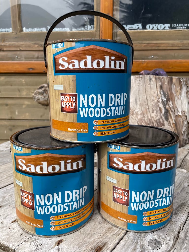 image for Sadolin non drip wood stain Heritage Oak