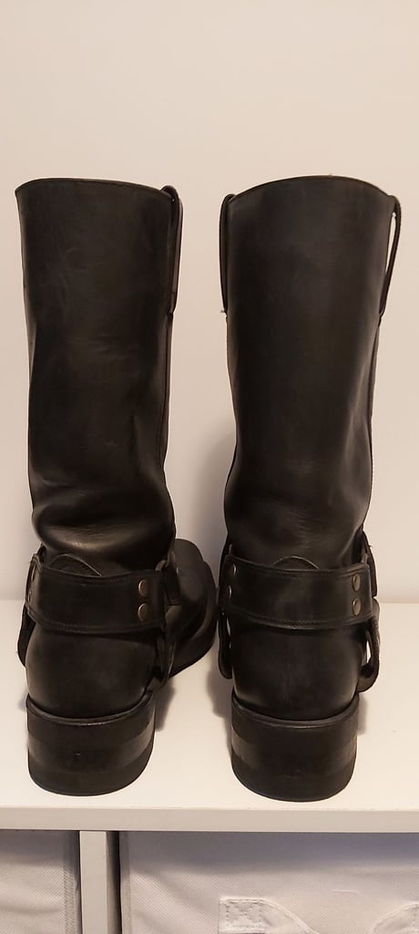 MAYURA 1501 CRUISER BOOTS. SIZE 43. BLACK  LEATHER
