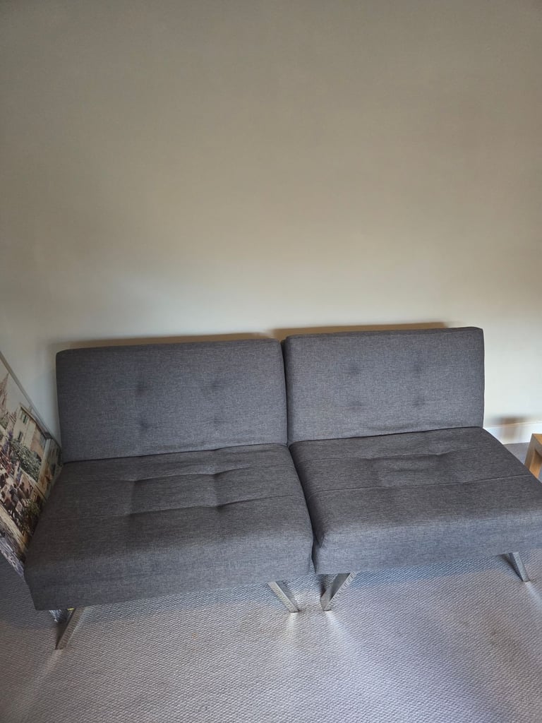 image for Grey Habitat Sofa bed. Can also be used as separate chats or small sofa