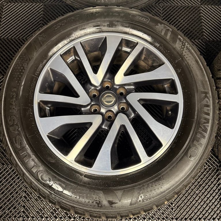 18'' GENUINE NISSAN NAVARA D40 NP300 ALLOY WHEELS TYRES ALLOYS