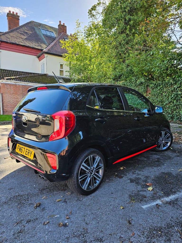 2018 67 Kia Picanto GT Line Black 1 litre FSH 7 Stamps 12 Months MOT 2 Keys 41K Low Miles