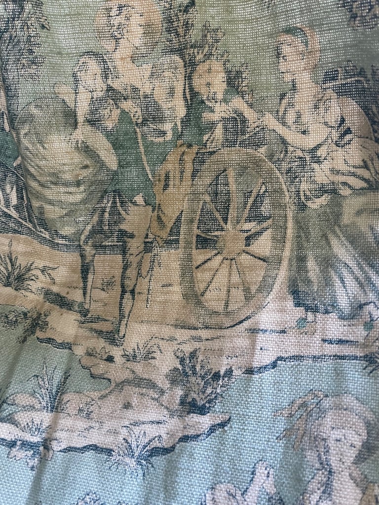 SHEILA COOMBS COLLECTION "Eliot" - Toile heavy  linen curtains bespoke 