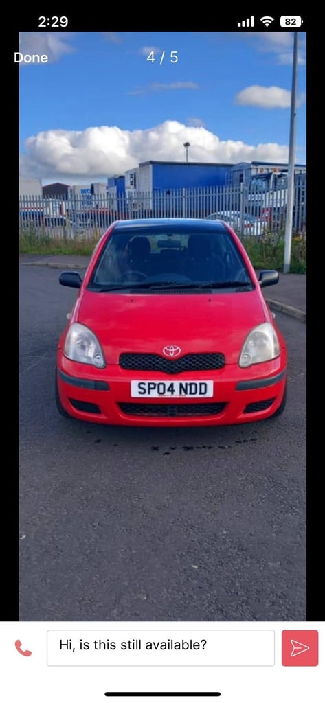 Toyota, YARIS, Hatchback, 2004, Manual, 998 (cc), 3 doors