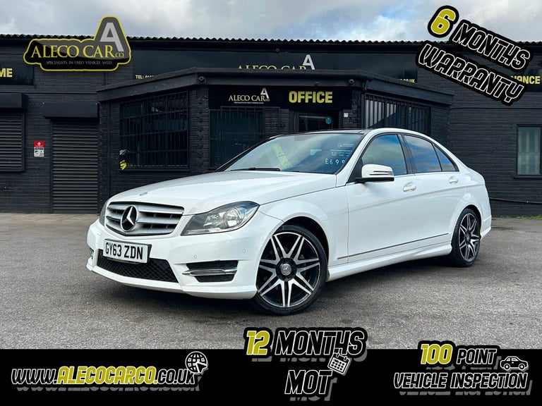 MERCEDES-BENZ C CLASS 2.1 C250 CDI AMG Sport Edition White Auto Diesel 2014