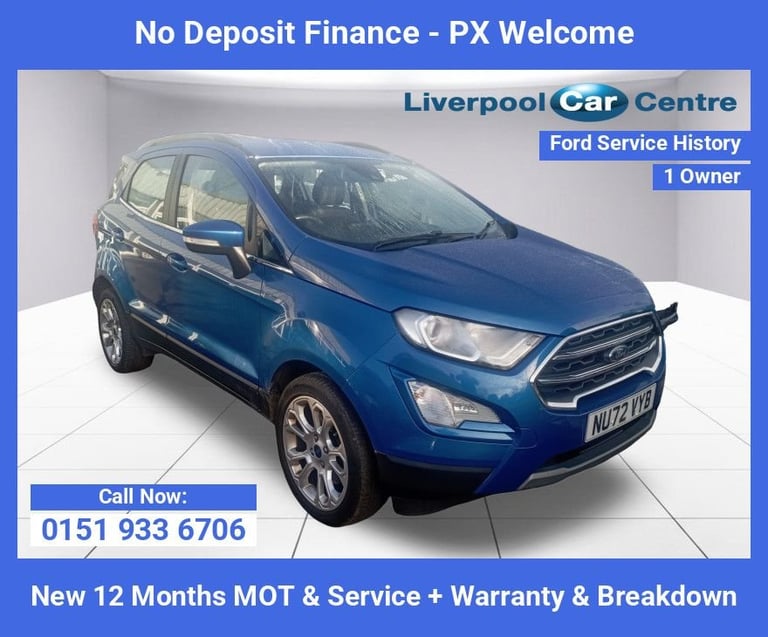 2022 Ford Ecosport 1.0T EcoBoost GPF Titanium SUV 5dr Petrol Manual Euro 6 (s/s) (125 ps) HATCHBA...