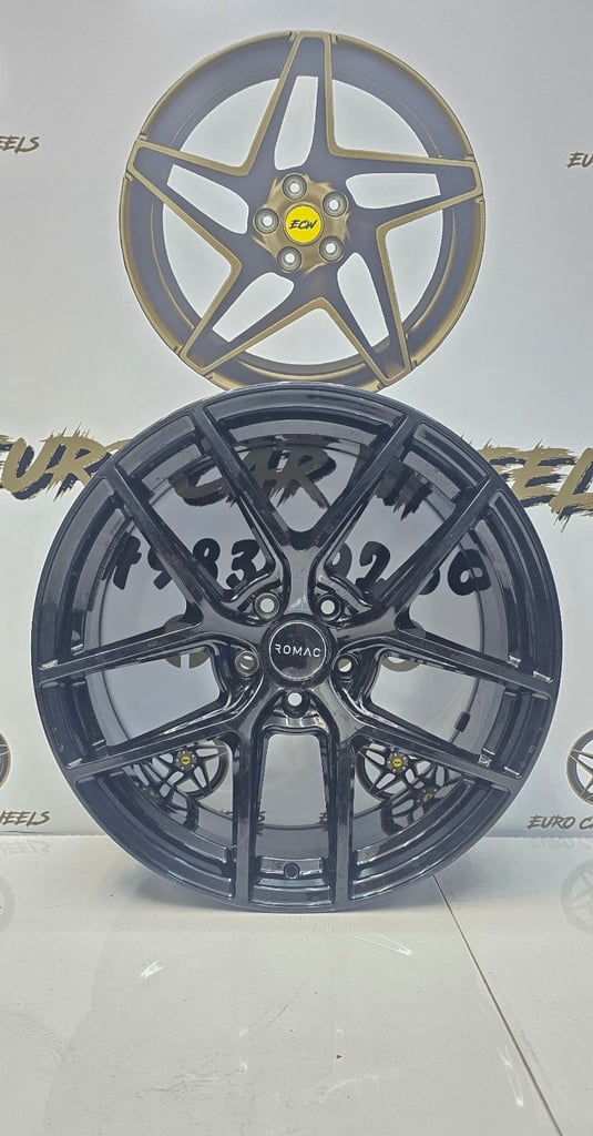 image for ROMAC DIABLO BMW 19" CS STYLE ALLOY WHEELS STAGGERED 5x112 GLOSS BLACK EDITION