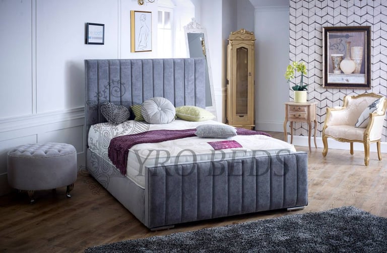 A Selection Of Luxury Double Bed Frames With Memory Mattress Included Available Asap