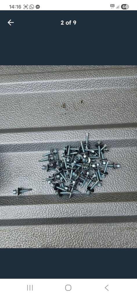 image for 50 hex washer head self drilling screws