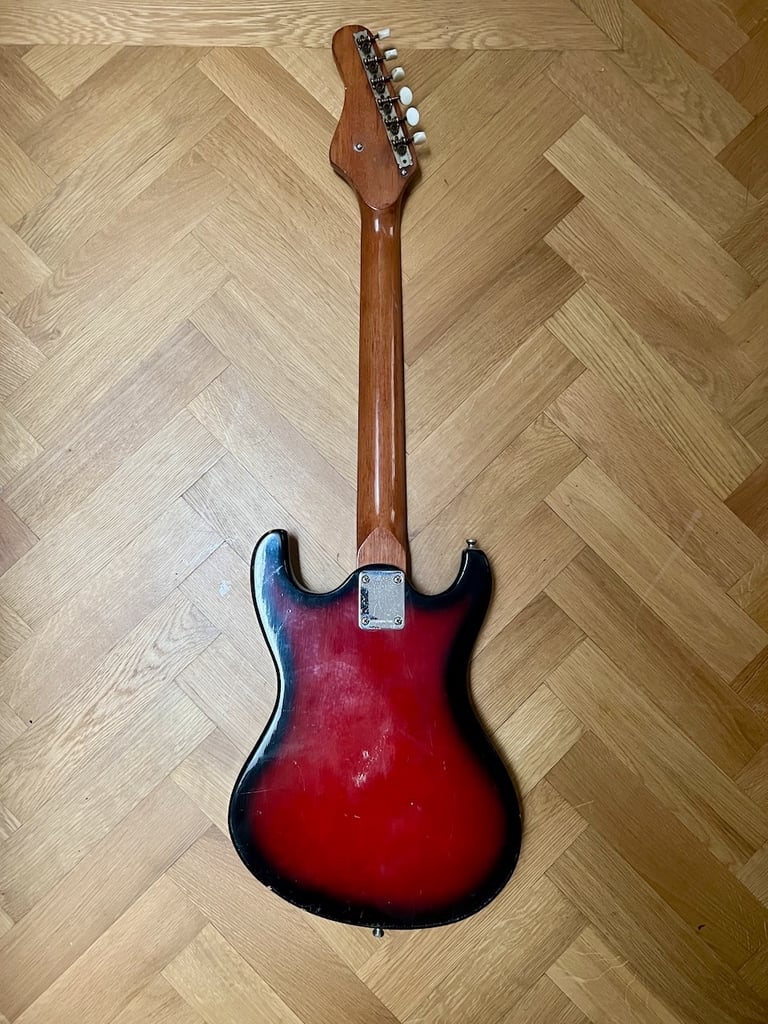 Teisco / Hy-Lo Guitar, 1960's, Japanese Two Pickups, Redburst