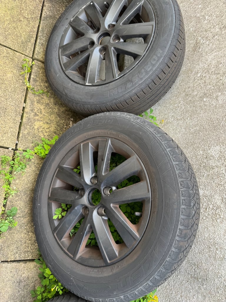 Four alloy wheels