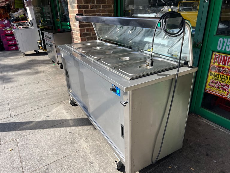 HOT FOOD SERVING BAIN MARIE CATERING COMMERCIAL KITCHEN EQUIPMENT FAST FOOD SHOP