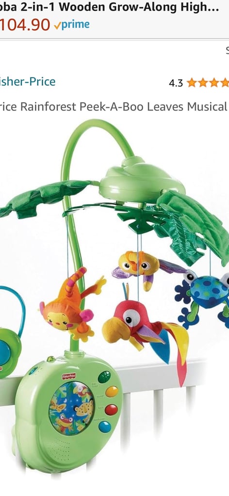 Rainforest Fisher Price Hanging Crib Toy Fisher Price Rainforest