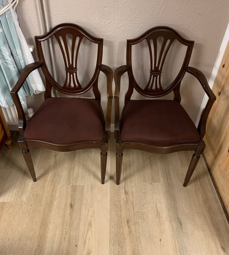 Two carver chairs 