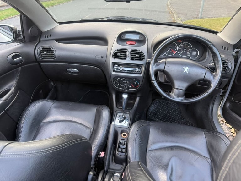 Peugeot 206 CC Convertible 1.6 Allure 2Dr Automatic with 12 Months MOT&Leather Seats&LOW 86K Miles