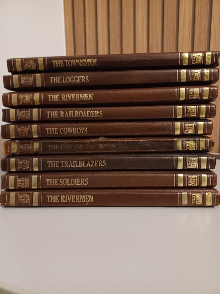 Time-Life Books The Old West Series Set of 9 Hardcover Leatherette 1970s