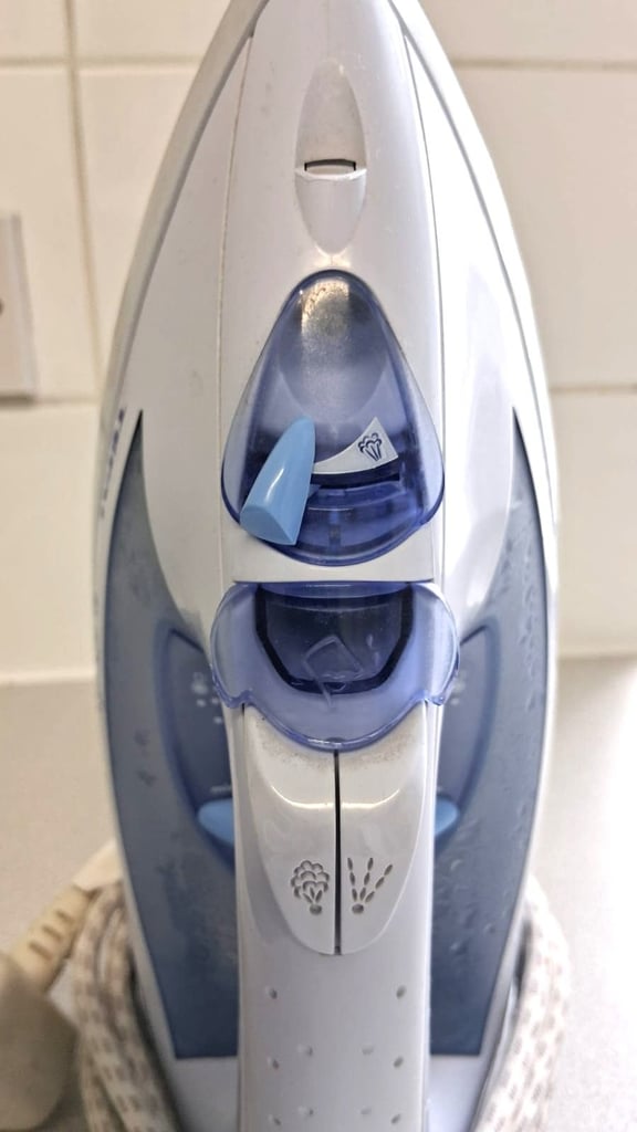 IRONING BOARD EXTRA WIDE/ FOLDABLE / AND  TEFAL IRON IN PERFECTLY CONDITION