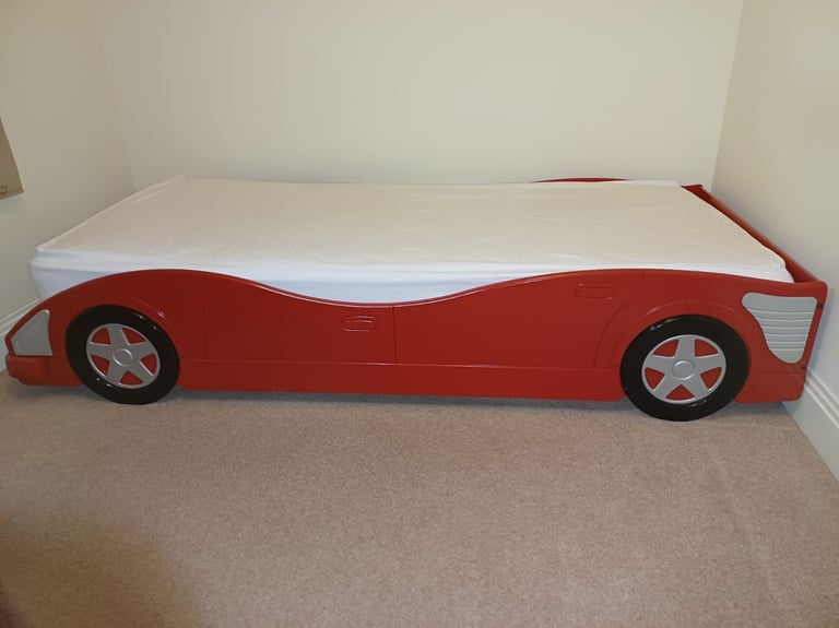 image for Red Race Car Styled Childrens Bed