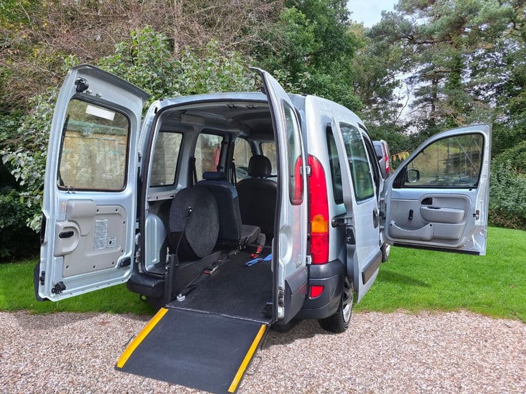 2008 Renault Kangoo Wheelchair Accessible Vehicle + 3 Seater + Electric Remote Winch  Wheelchair ...