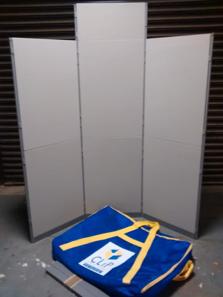 image for Exhibition Trade Show display CLIP display system (75 x 50 & 50 x 25cm panels) clip and pole 