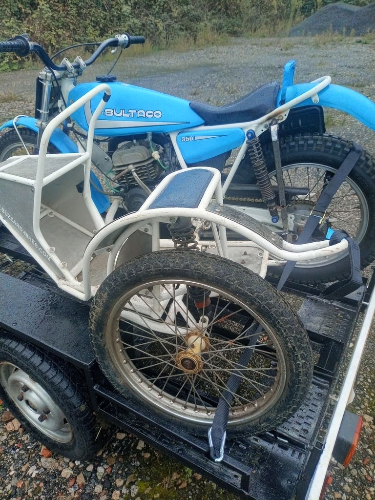 Trials bike sidecar, Bultaco 350 trials bike and sidecar 