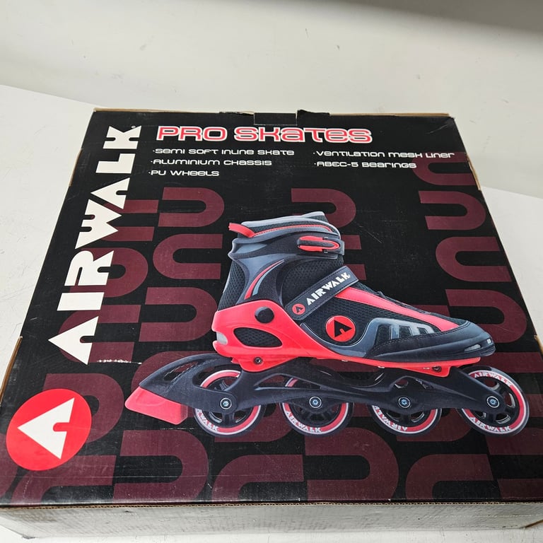image for Airwalk Pro Inline Skates - Size 7 - Black/Red