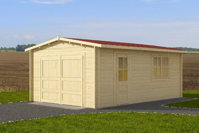 Garage WG 4m x 6m Apex. Log cabin, shed.
