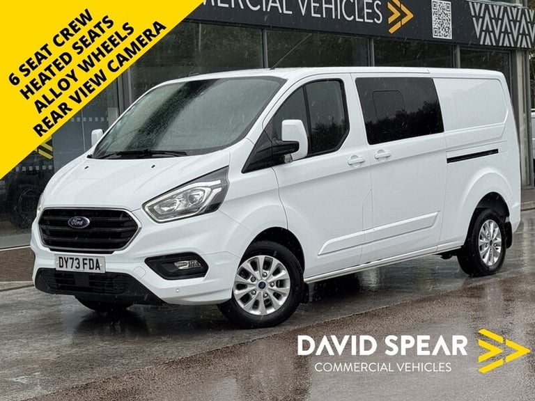2023 Ford Transit Custom TDCI 130ps 320 Limited 6 Seat L2H1 Euro 6 With Twin Side Doors, A/C, Hea...