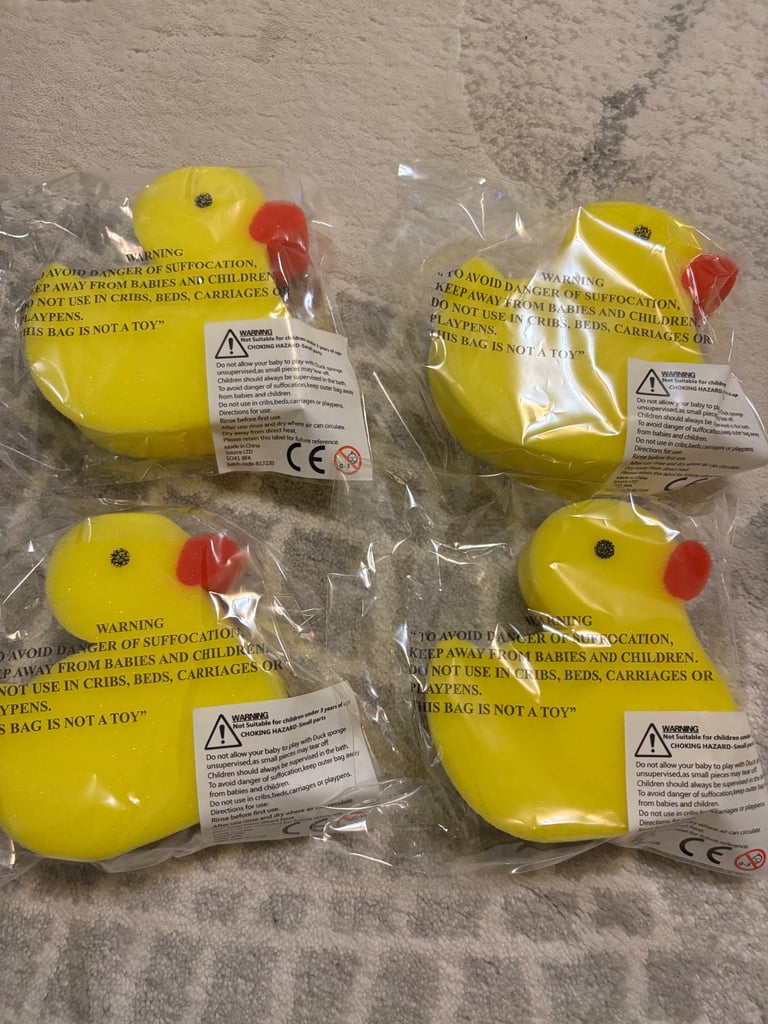Baby duck sponge set