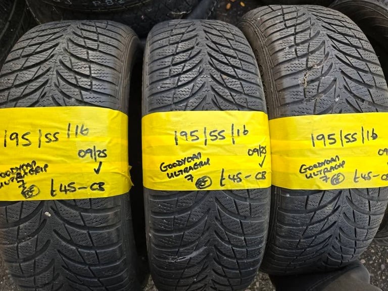 image for 195 / 55 / 16 GOODYEAR ULTRAGRIP 7 RUN FLAT TYRES - THREE AVAILABLE
