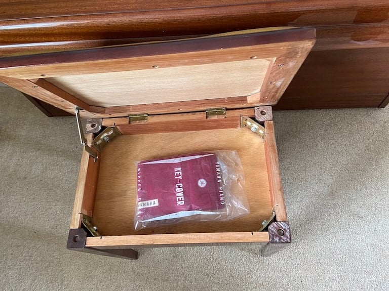 PIANO: Bentley Compact 85C Upright, in bright mahogany