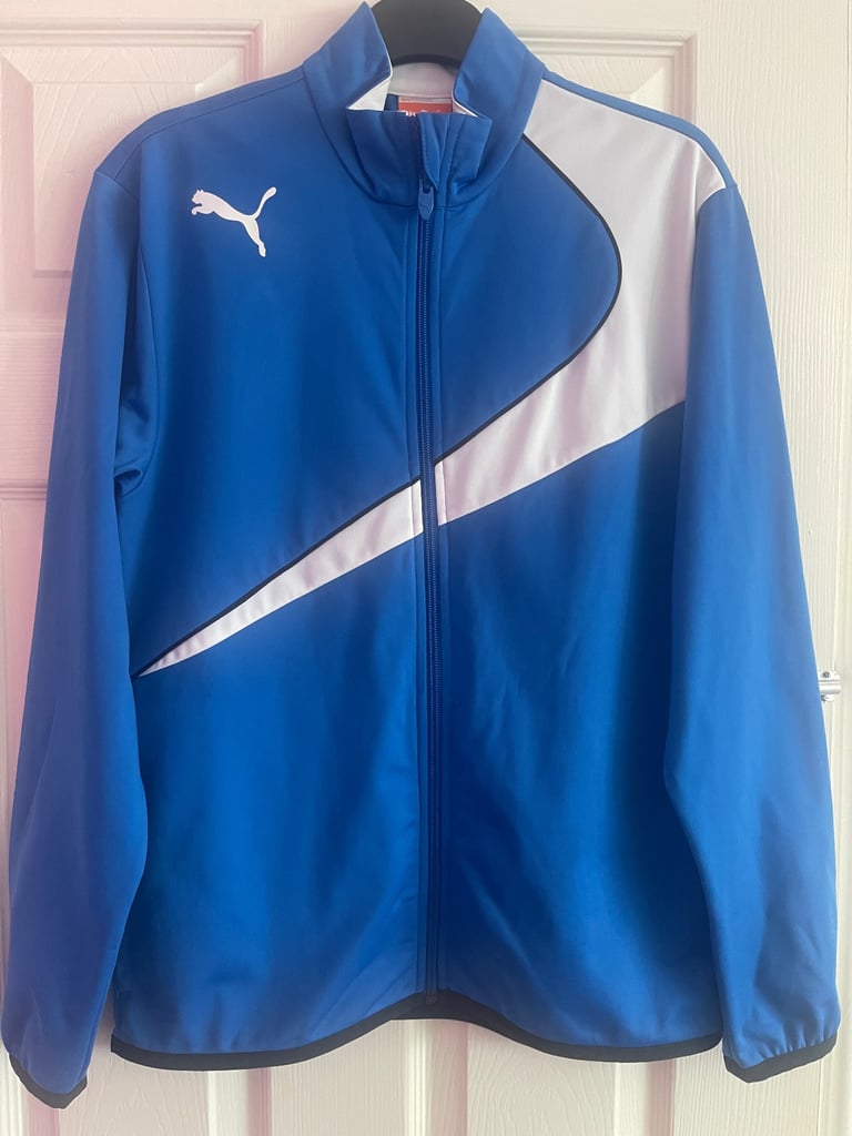 image for New PUMA Lifestyle Full Zip Blue Jacket Size 14 Years Old Boys