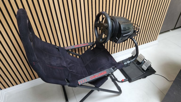 Thrustmaster T300 RS GT Steering Wheel and Pedals with Playseat Challenge seat Combo