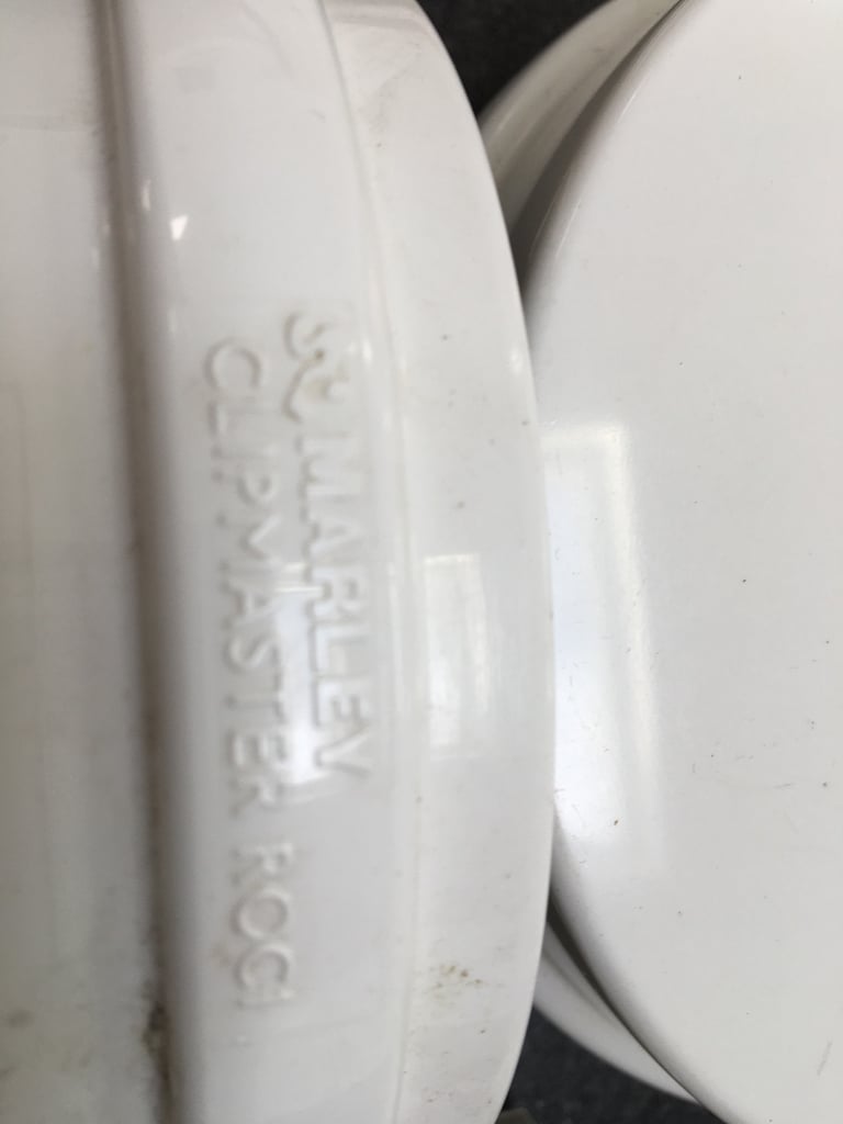 White guttering fittings. 