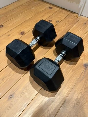 image for 2x25kg York Dumbbell Set