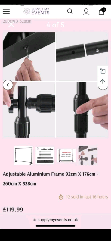 Backdrop Stand Heavy Duty  Frame for Hire