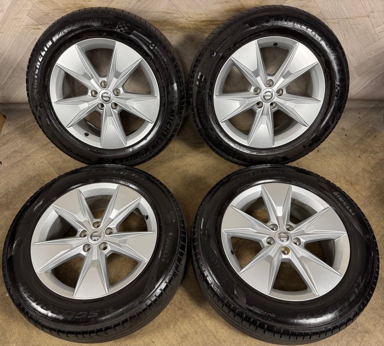 image for 18'' GENUINE VOLVO XC60 ALLOY 5 SPOKE SILVER WHEELS TYRES ALLOYS 5X108