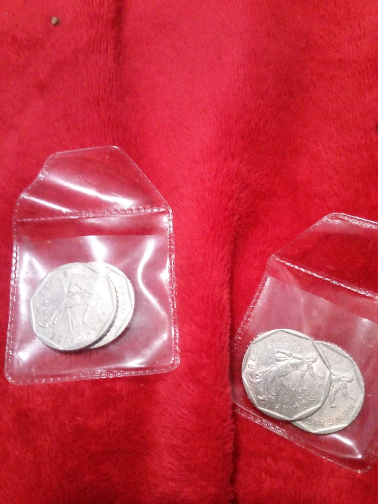 4 Rare France 1979 to 1982 coins 