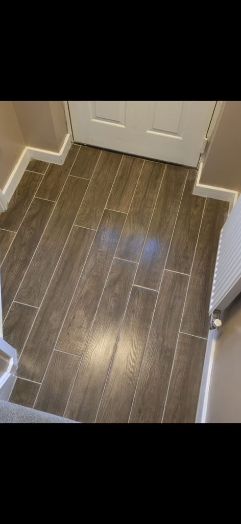 image for Ceramic plank effect floor tiles