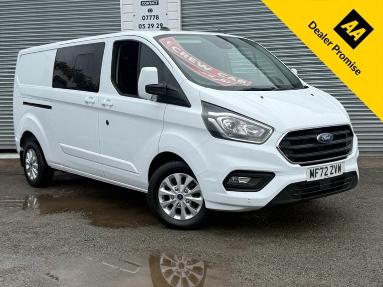 image for 2022 Ford Transit Custom 2.0 EcoBlue 130ps Low Roof D/Cab Limited Van PANEL VAN DIESEL Manual