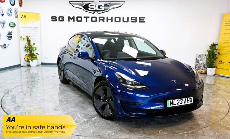 image for 2022 Tesla Model 3 Standard Range Plus Saloon 4dr Electric Auto RWD (241 bhp) Saloon ELECTRIC Aut...