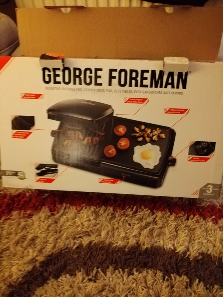 image for George Foreman Large Grill and Griddle - New