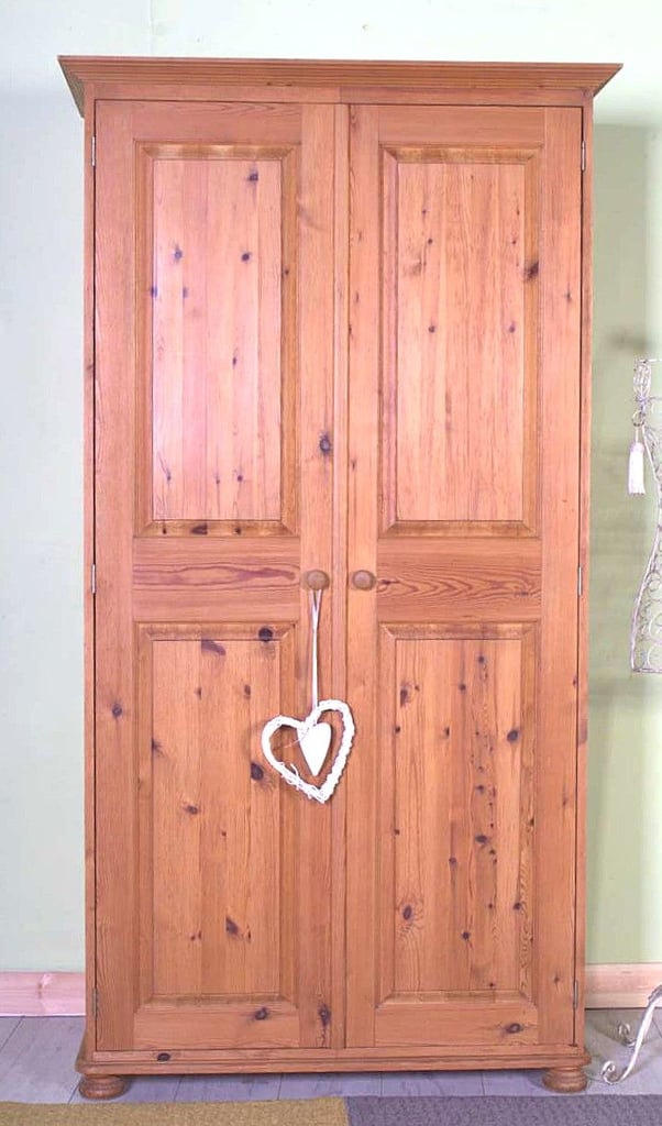 Delivery Options - Double Pine Farmhouse Wardrobe - One Solid Unit