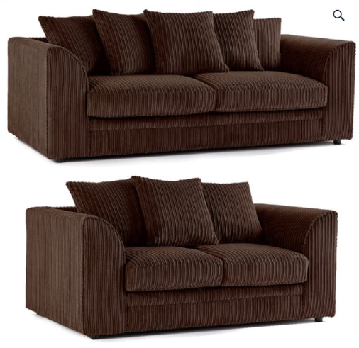 image for Brand New Dylan L Shape corner or 3+2 seater Sofa Set in Brown colour - SAME/NEXT DAY DELIVERY