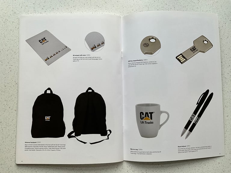 CAT Caterpillar Finning Brand Addition Merchandise Catalogue 2017, Clothes, Watches, Bags, Footwear